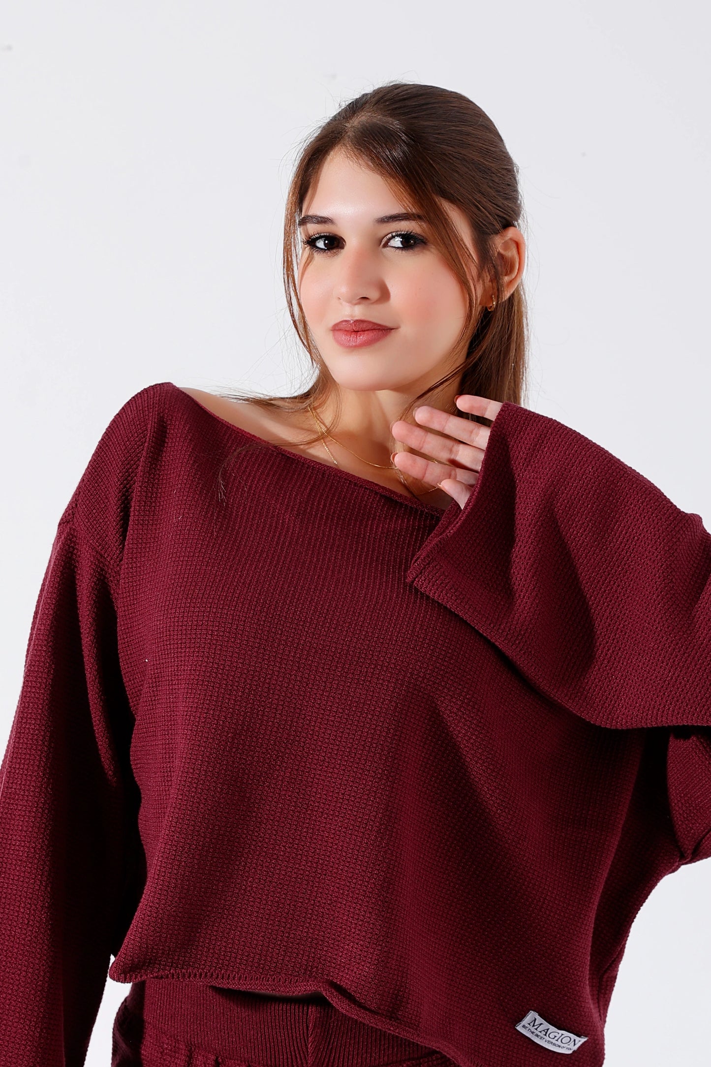 Burgundy cozy swater