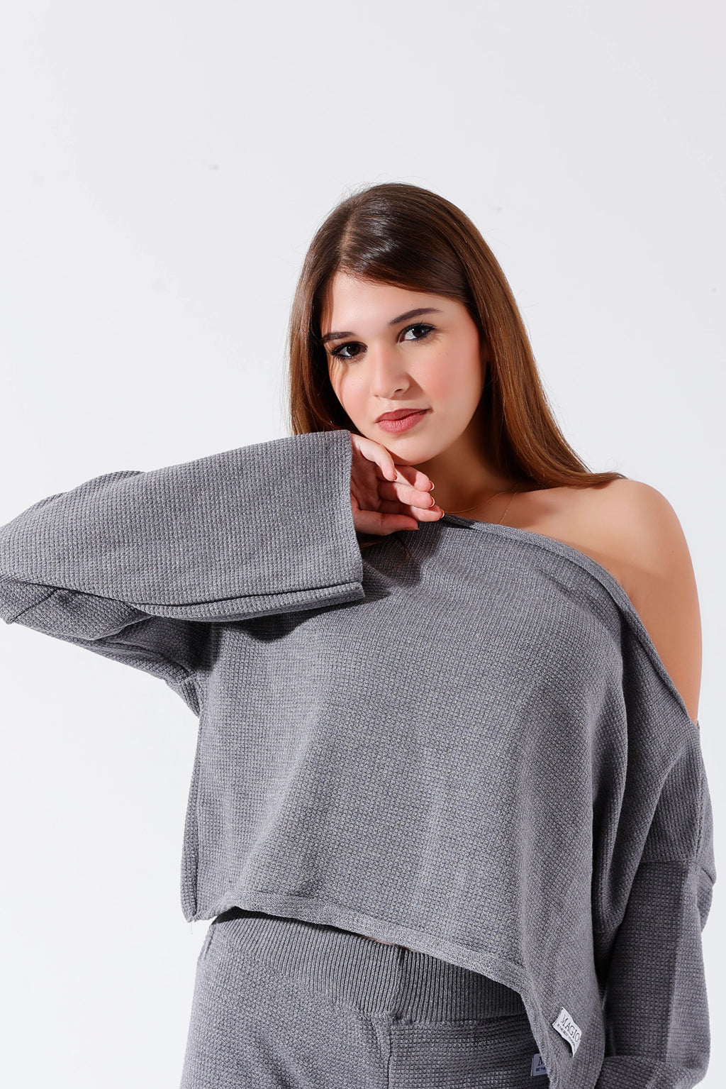 Gray cozy sweater