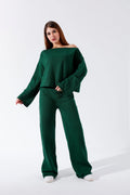Olive knitted set