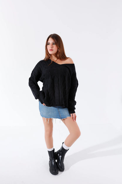 Black v off shoulder