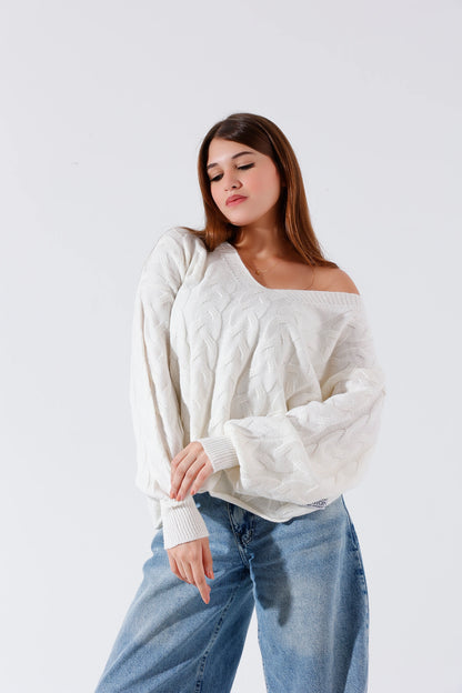 White v off shoulder