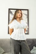 FLOWER FLOURAL BLOUSE