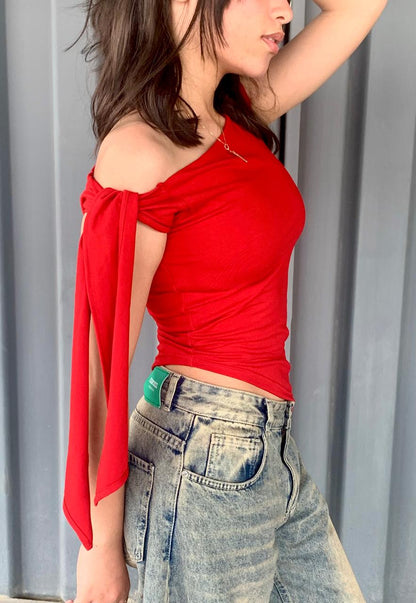 Red Tie Top
